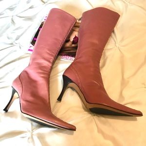 Pink Charles David Knee high Boots